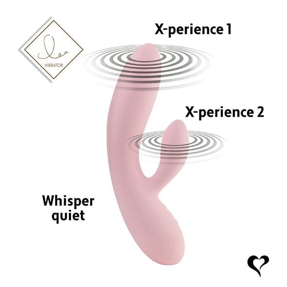 FeelzToys Lea Rechargeable Rabbit Vibrator - Soft Pink