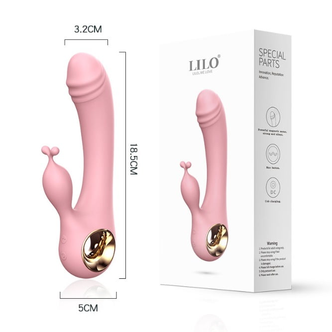 Lilo Rechargeable Whale Tail G-Spot Vibrator - Pink