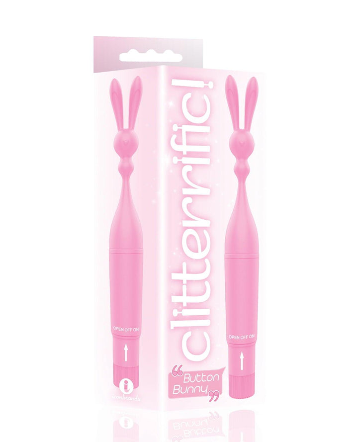 Icon Brands The 9's Clitterrific Button Bunny Clitoral Stimulator