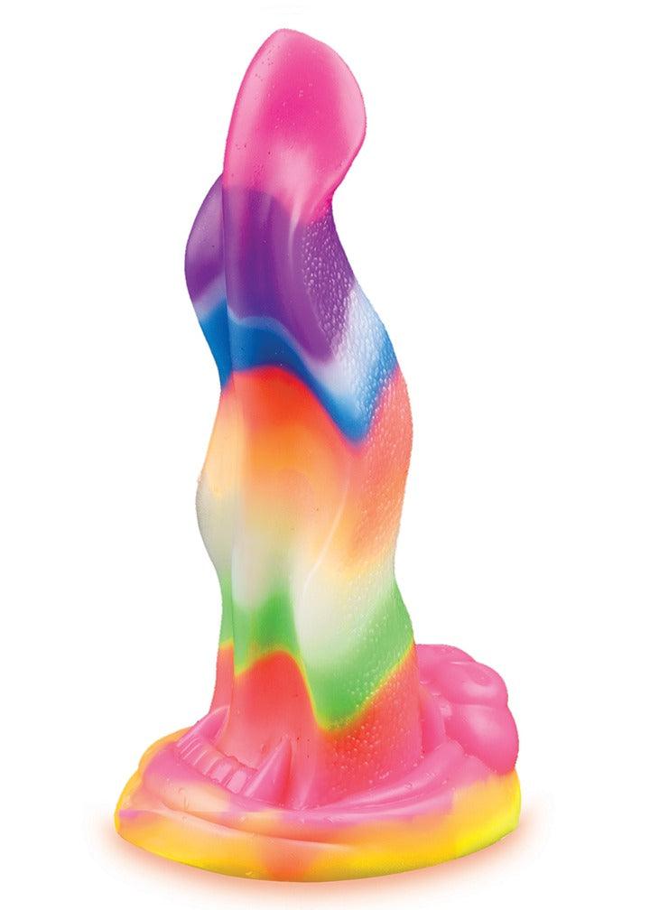 Icon Brands AlienNation Silicone Lick Of The Lair Tongue Dildo - Glow In The Dark