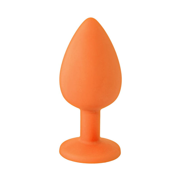 Icon Brands Booty Talk Anal Plug with a Message - Hit It Hard - Orange