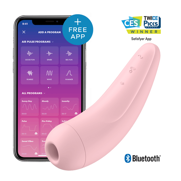 Satisfyer Curvy 2+ App Contolied Clitoral Stimulator with Vibration