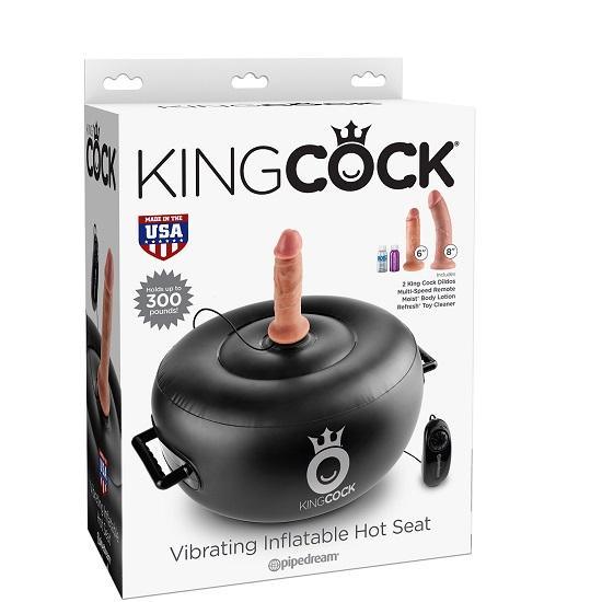 Pipedream King Cock Vibrating Inflatable Hot Seat - Light