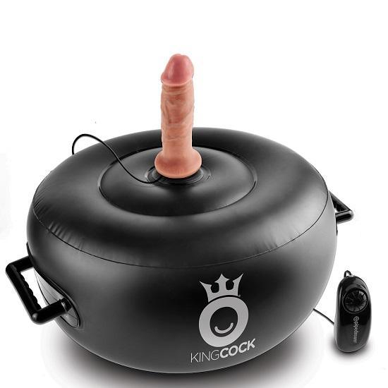 Pipedream King Cock Vibrating Inflatable Hot Seat - Light