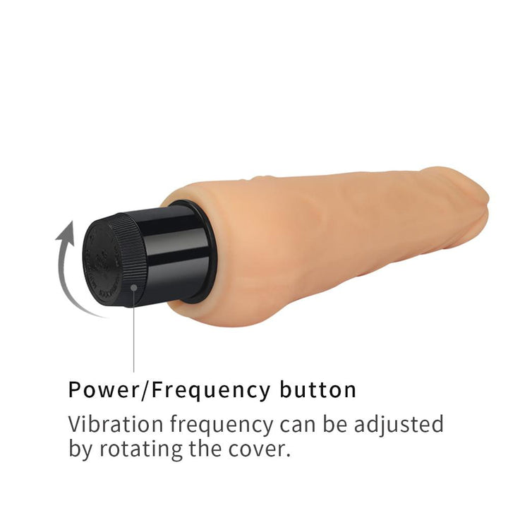 Lovetoy 7.5'' Xtreme Real Feel Cyberskin Dildo Vibrator - Light