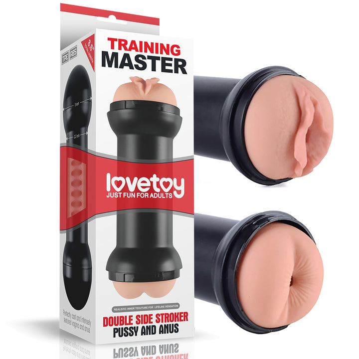 Lovetoy Training Master Double Side Stroker - Pussy & Anus