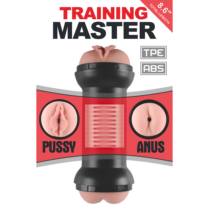 Lovetoy Training Master Double Side Stroker - Pussy & Anus
