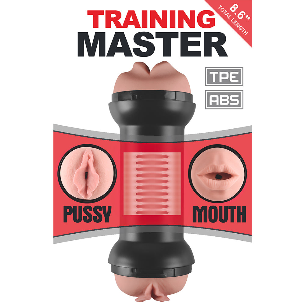 Lovetoy Training Master Double Side Stroker - Mouth & Pussy