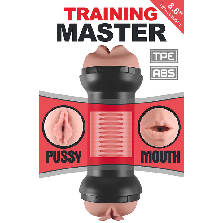 Lovetoy Training Master Double Side Stroker - Mouth & Pussy