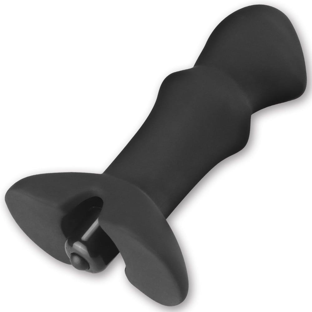 Lovetoy Anal Silicone Vibrating Prostate Stud - Black