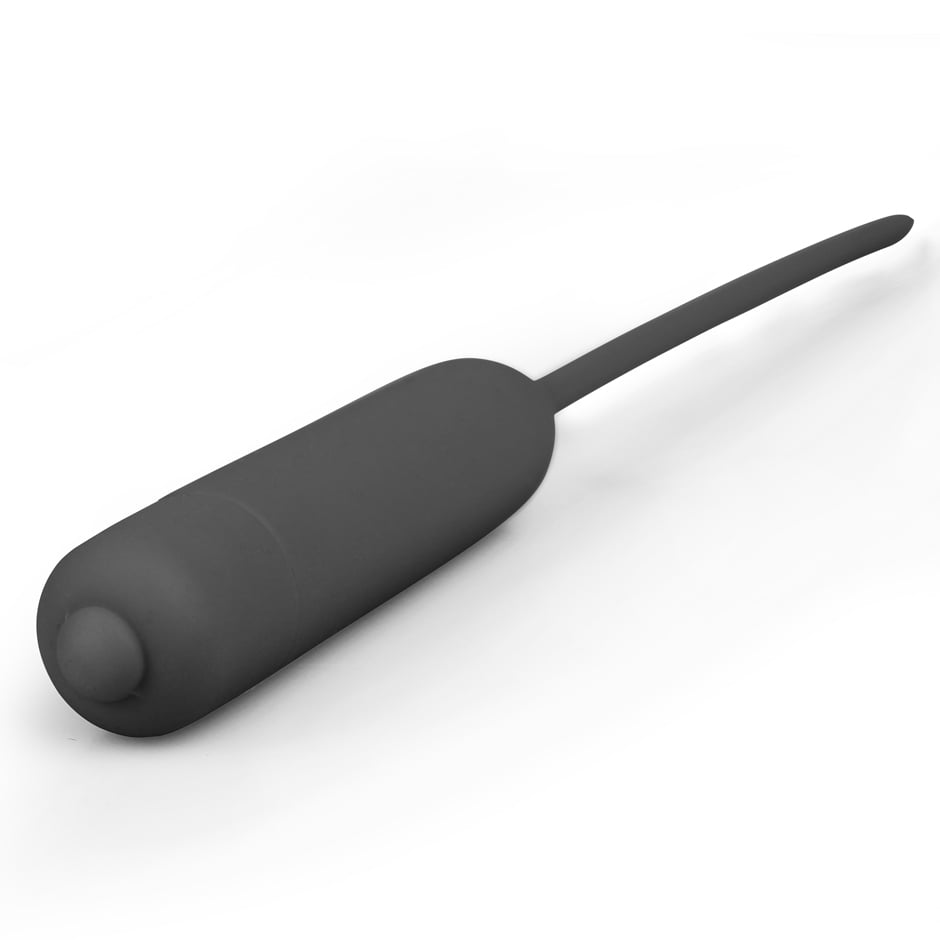 Lovetoy Silicone Vibrating Urethral Dilator - Black