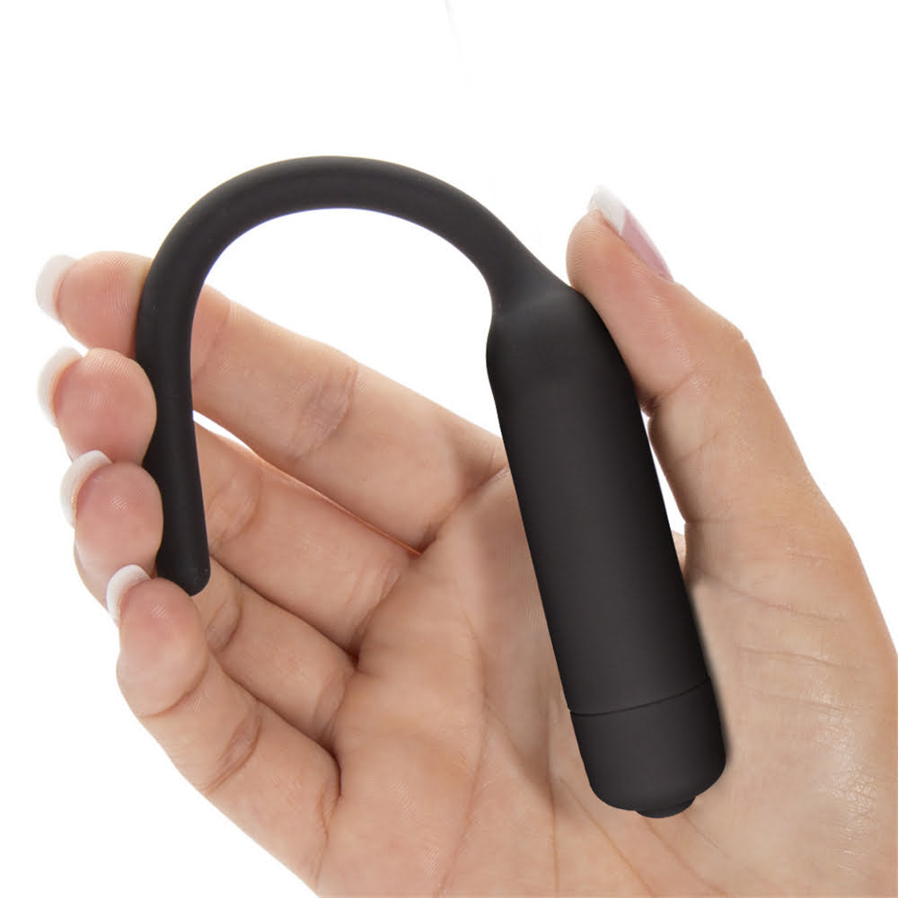 Lovetoy Silicone Vibrating Urethral Dilator - Black