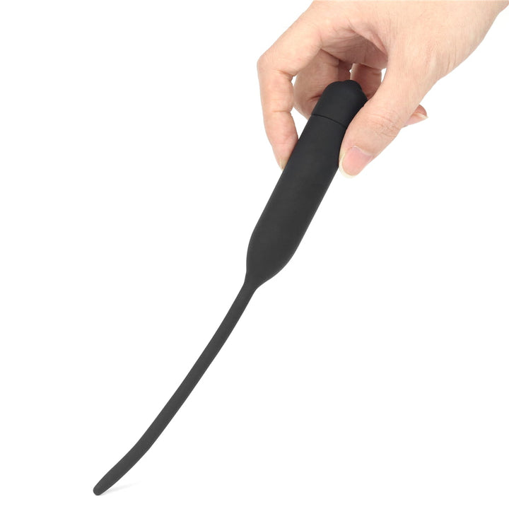 Lovetoy Silicone Vibrating Urethral Dilator - Black