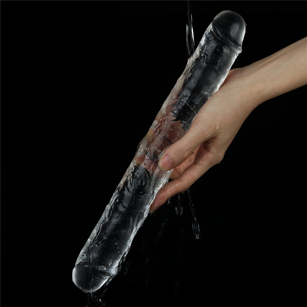 Lovetoy Flawless Clear 12" Double Ended Dildo - Clear