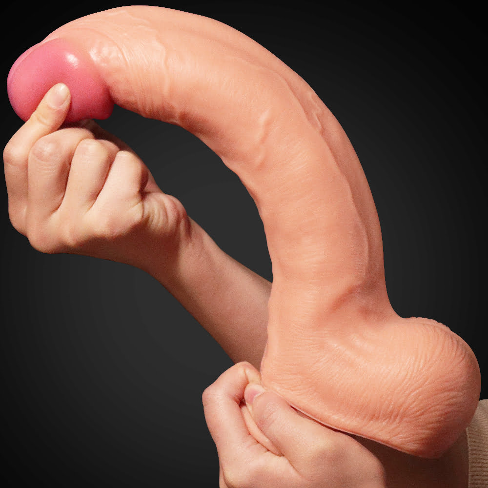 Lovetoy Nature Cock 12"King Sized Dual Layered Silicone Dildo