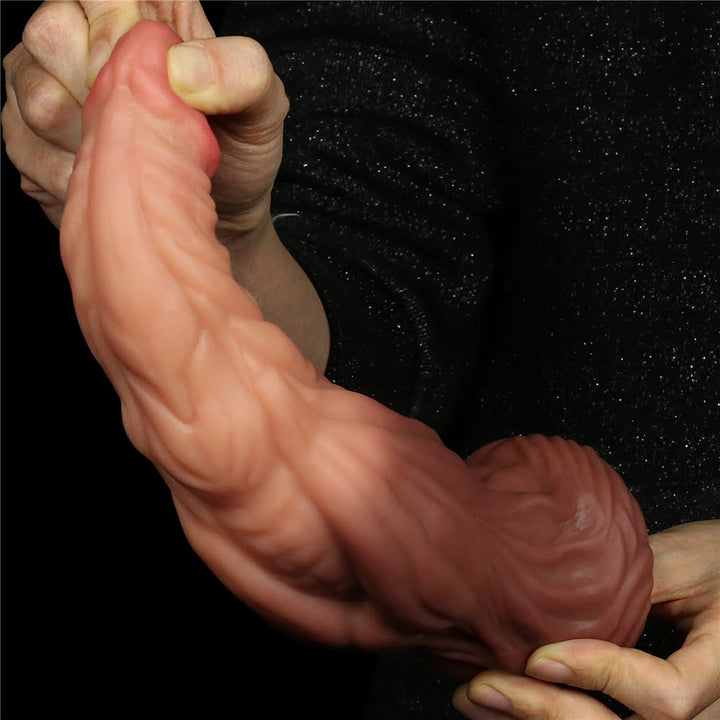 Lovetoy Nature Cock 9.5"Dual Layered Silicone Dildo