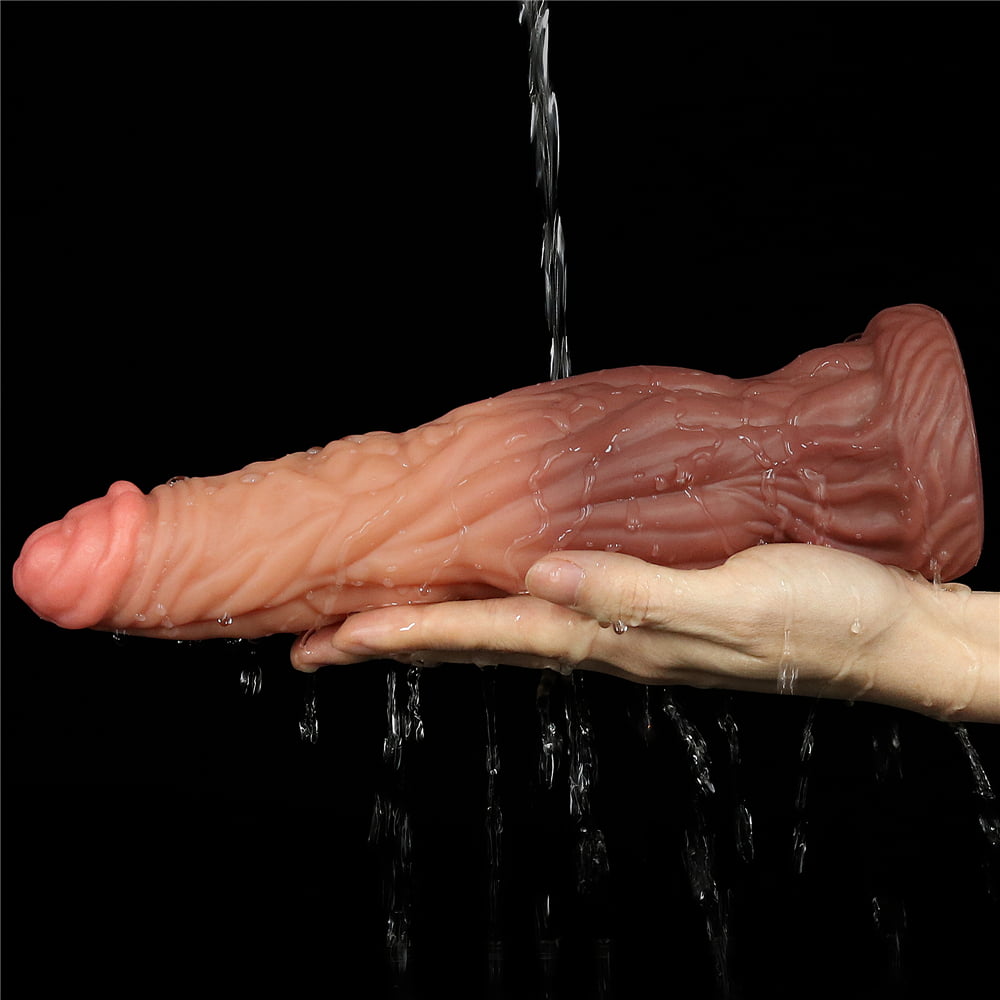 Lovetoy Nature Cock 9.5"Dual Layered Silicone Dildo