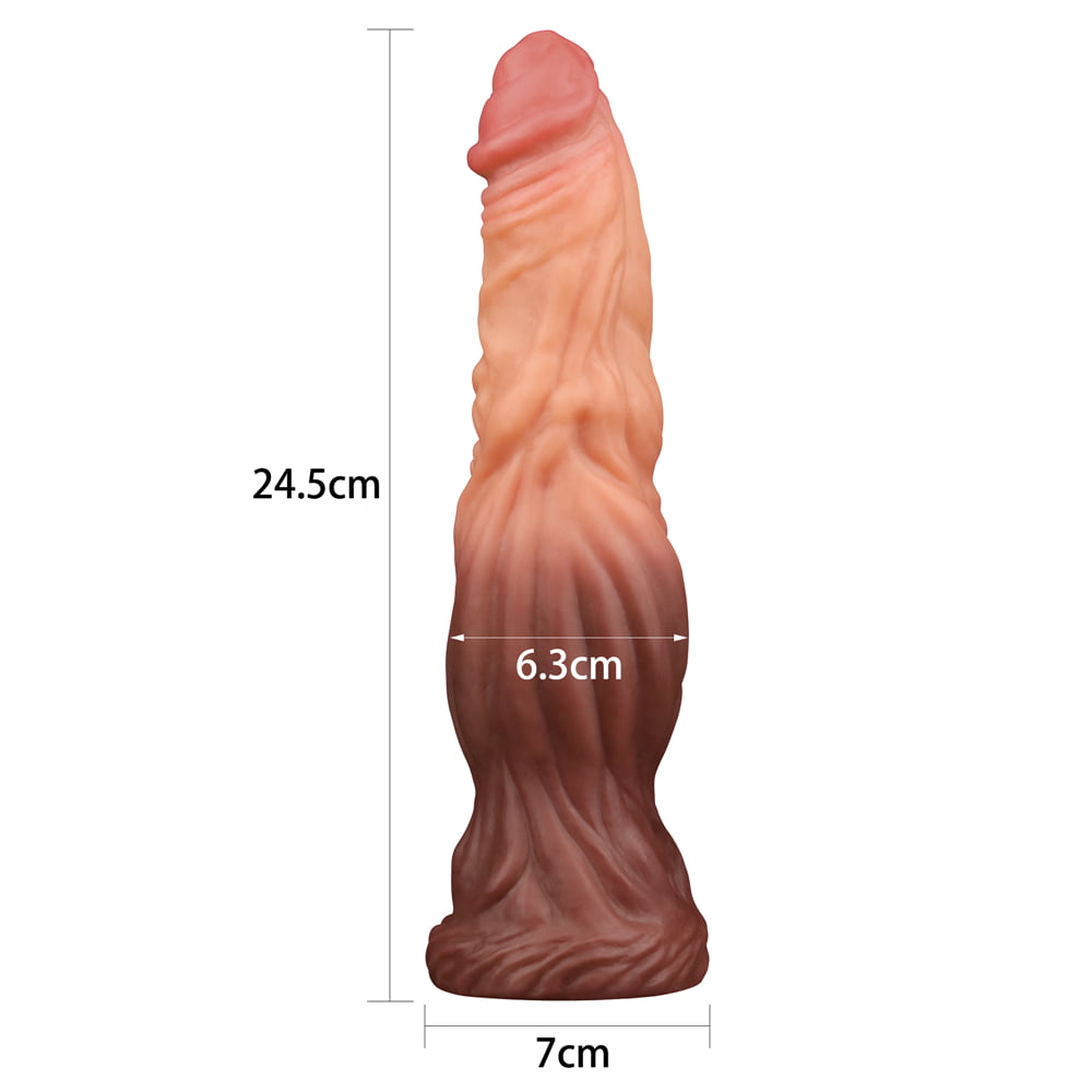 Lovetoy Nature Cock 9.5"Dual Layered Silicone Dildo