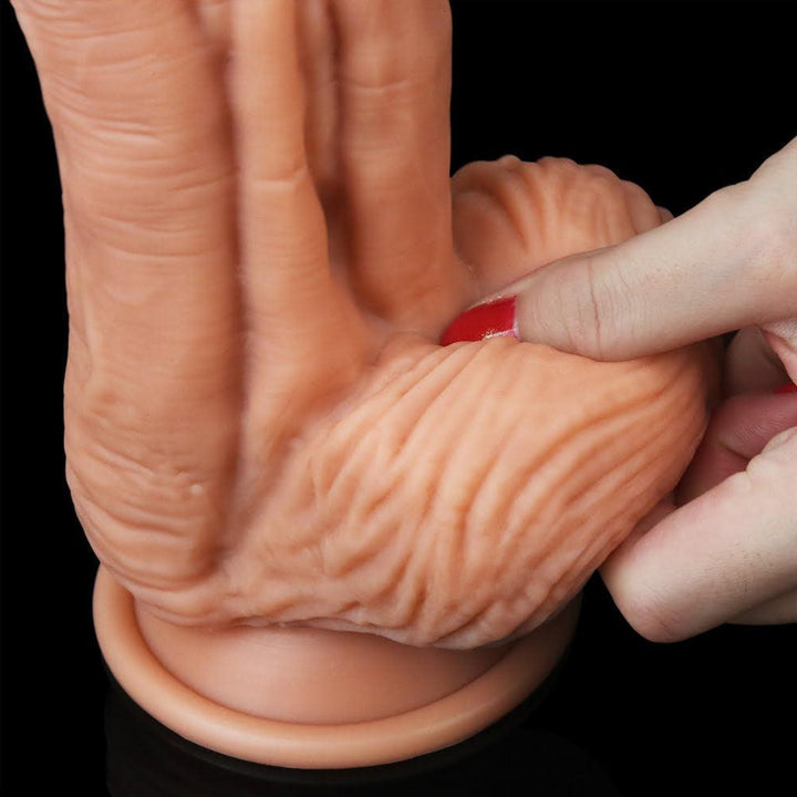 Lovetoy Dual Layered Silicone 10" Thick Realistic Dildo Suction Cup