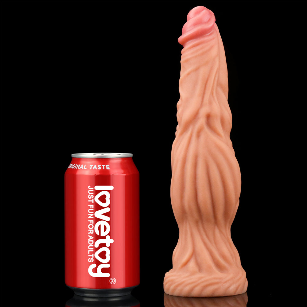 Lovetoy 9.5" Nature Cock Dual Layered Silicone Dildo - Flesh