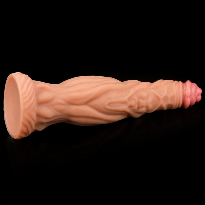 Lovetoy 9.5" Nature Cock Dual Layered Silicone Dildo - Flesh