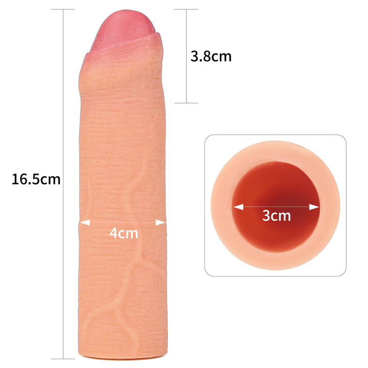 Nature Extender 1'' Silicone Penis Uncut Sleeve