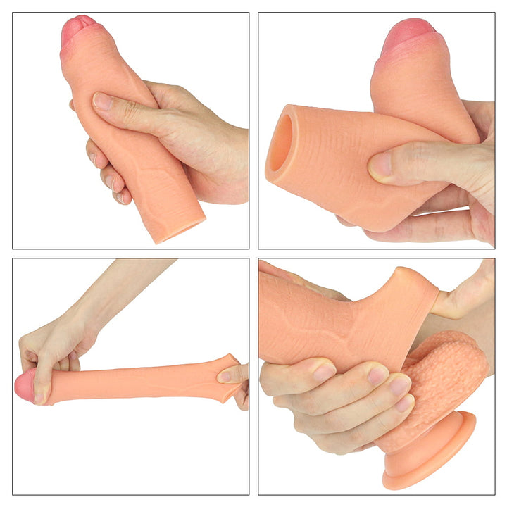 Nature Extender 1'' Silicone Penis Uncut Sleeve