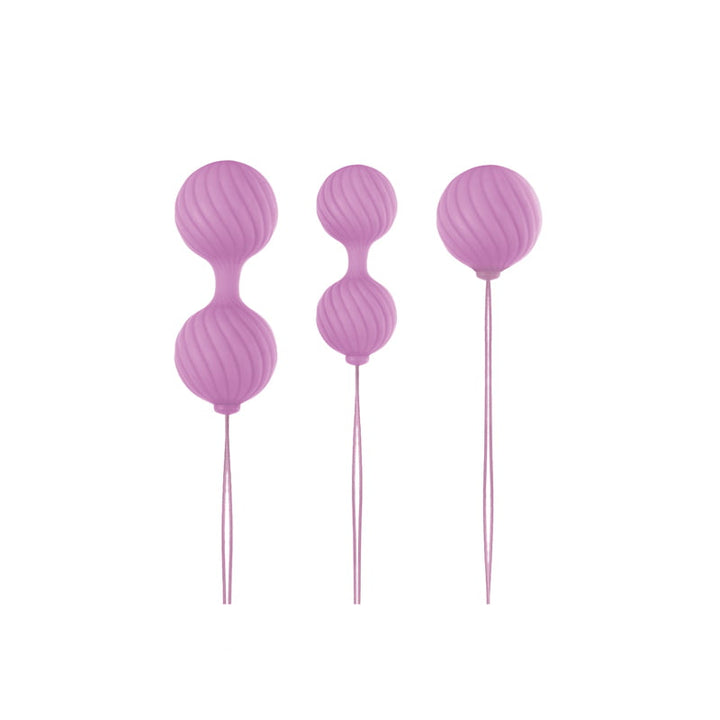 NS Novelties Luxe Collection O' Weighted Kegel Balls - Pink