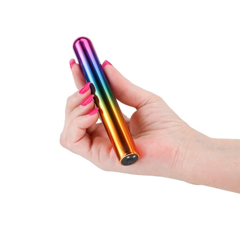 Chroma Rainbow Rechargeable Bullet - Large - Rainbow