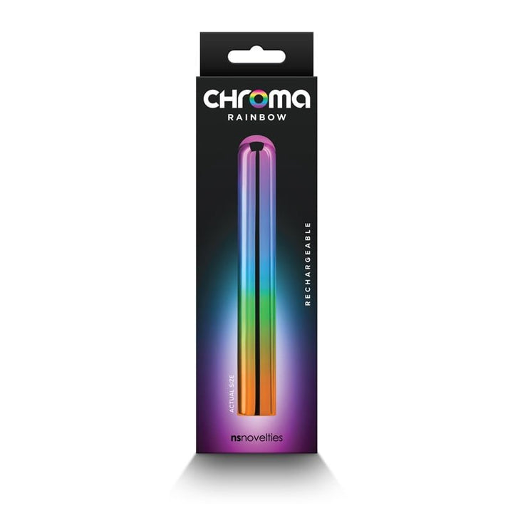 Chroma Rainbow Rechargeable Bullet - Large - Rainbow