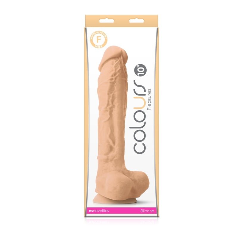 NS Novelties Colours Pleasures 10" Realistic Dildo - Light