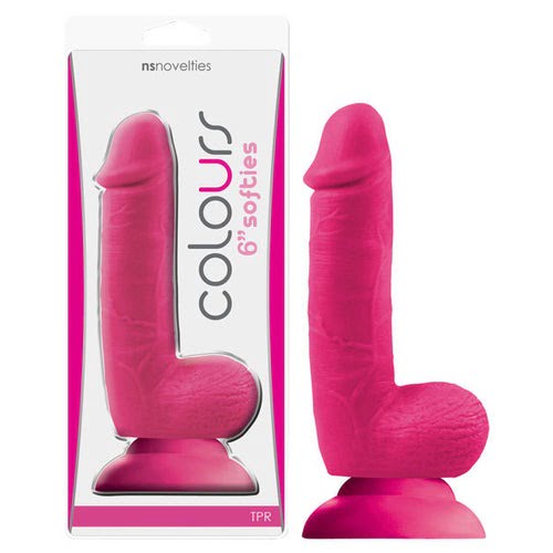 NS Novelties Colours Softies 6" Dildo - Pink