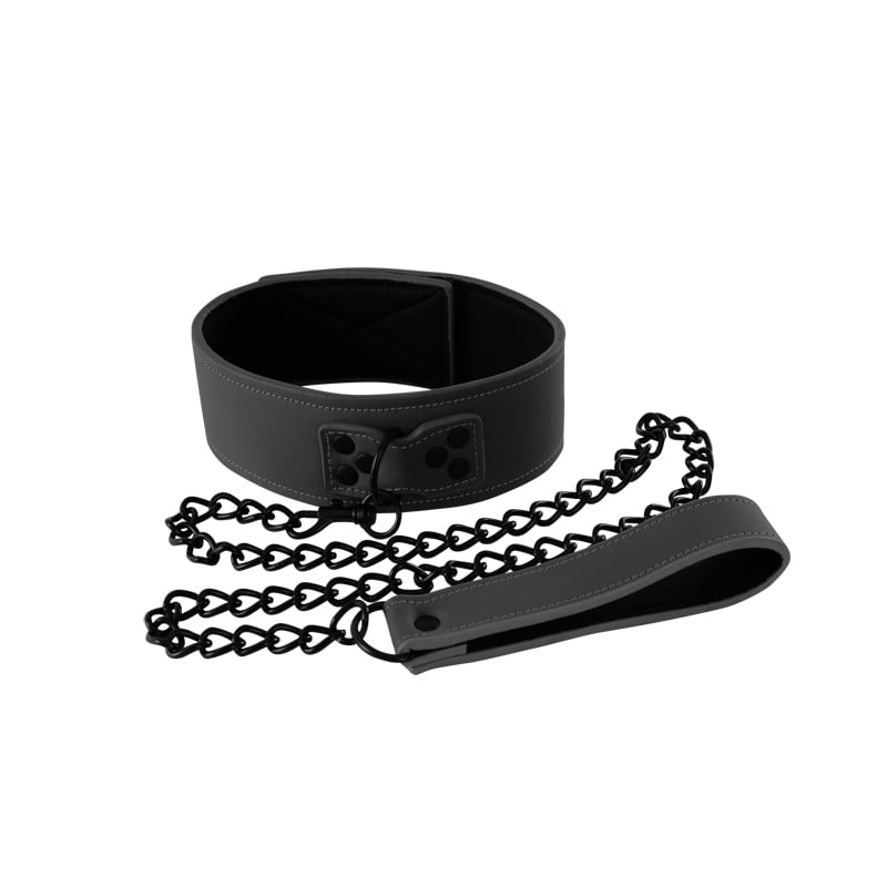 NS Novelties Renegade Bondage Collar - Black