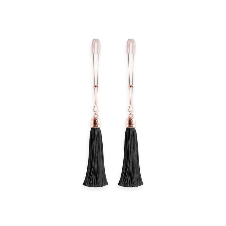 NS Novelties T1 Bound Nipple Clamps - Rose Gold & Black