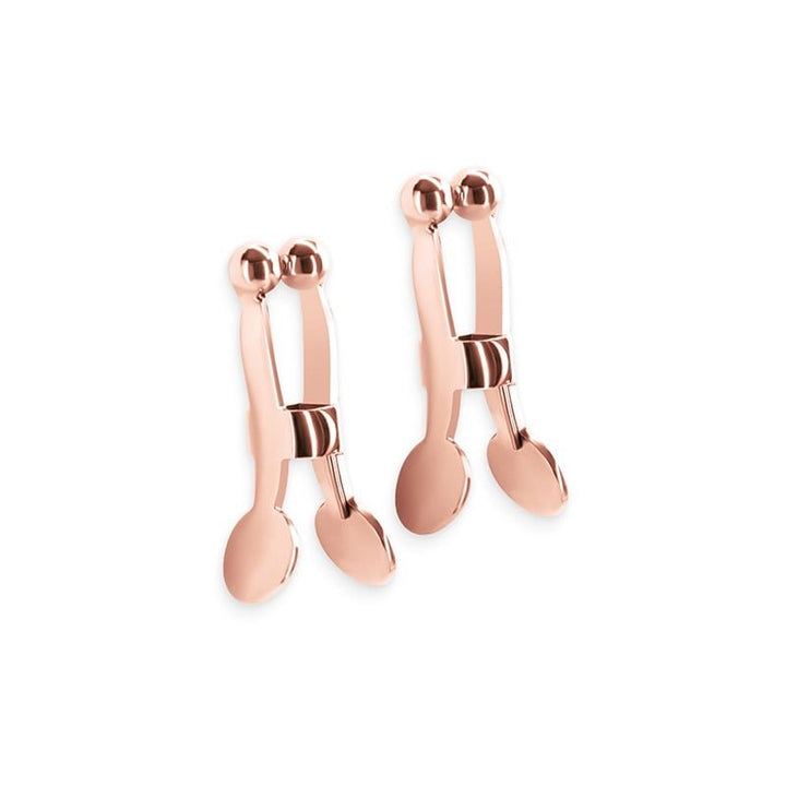 NS Novelties C1 Bound Nipple Clamps - Rose Gold