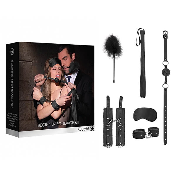 Shots Toys Ouch! Beginners Bondage Kit - Black