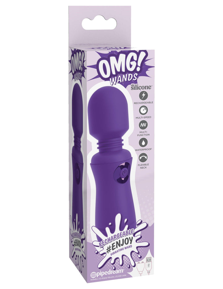 Pipedream OMG! Wands Rechargeable #ENJOY Vibrating Wand