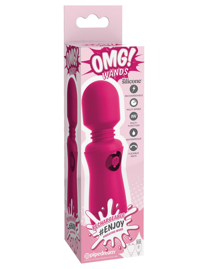 Pipedream OMG! Wands Rechargeable #ENJOY Vibrating Wand