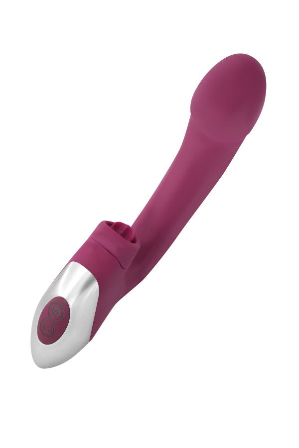 NMC Titanz Bendable Vibrator with Licking Clit Tickler