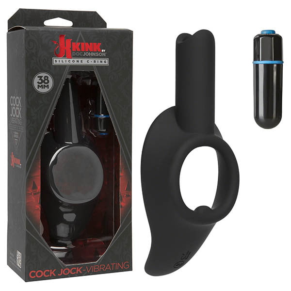 Kink by Doc Johnson Cock Jock Vibrating Silicone Cock Ring