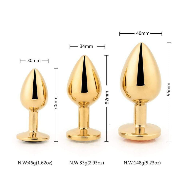 Seamless Stainless Steel Butt Plug Starting Kit