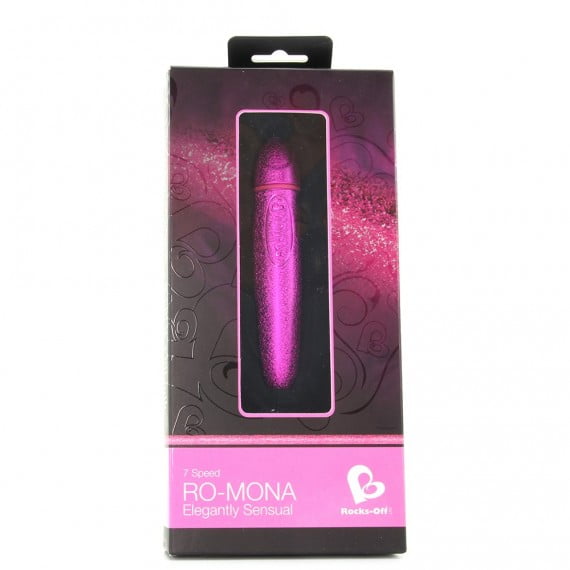 Rocks Off RO-Mona 7 Function Elegantly Sensual Bullet Vibrator - Glitter Pink