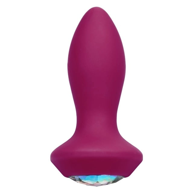 CalExotics Power Gem Vibrating Crystal Anal Probe Petite - Purple