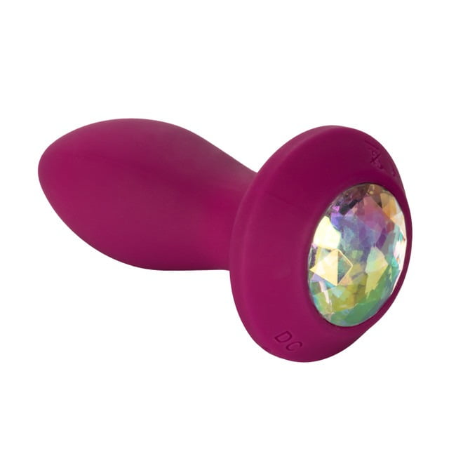 CalExotics Power Gem Vibrating Crystal Anal Probe Petite - Purple