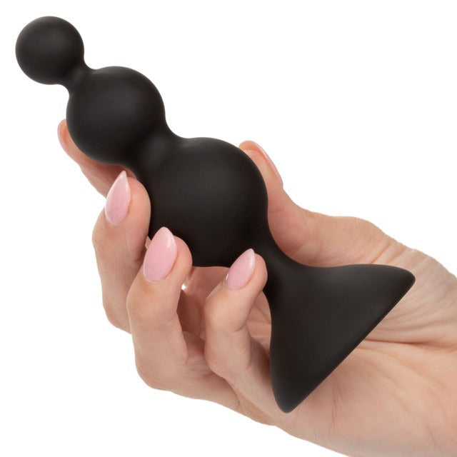 Calexotics Silicone Beaded Anal Kit - Black