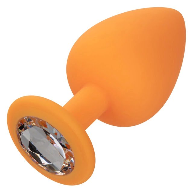 CalExotics Cheeky Gems 3pc Butt Plugs - Orange