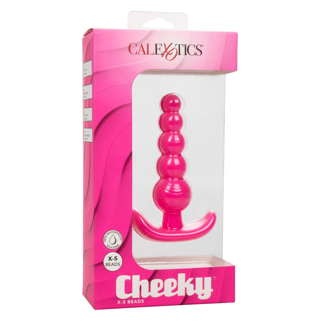 CalExotics Cheeky X-5 Anal Beads - Pink