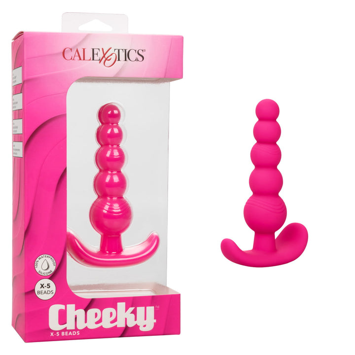 CalExotics Cheeky X-5 Anal Beads - Pink