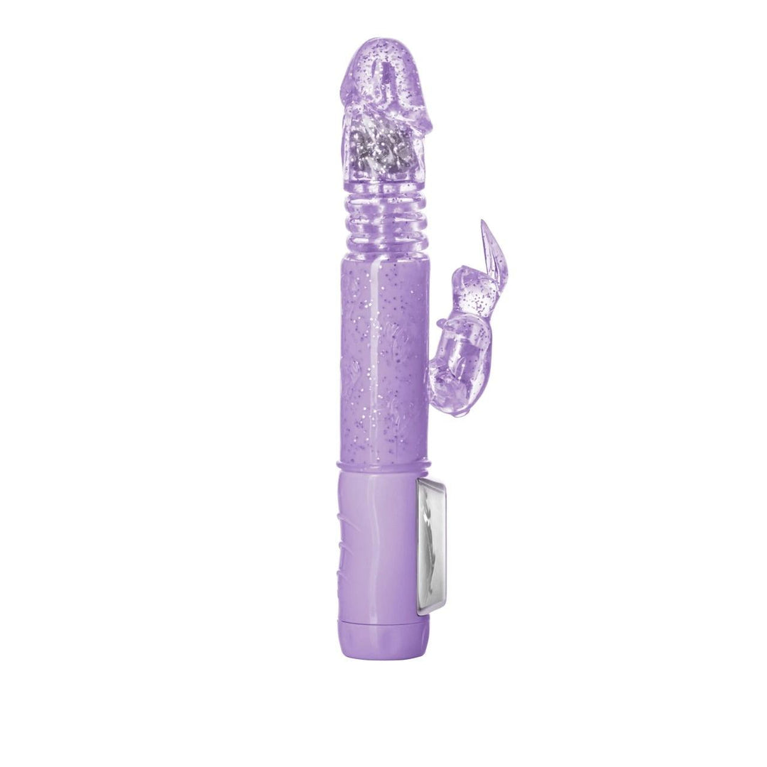CalExotics Jack Rabbit Petite Thrusting Vibrator - Glitter Purple