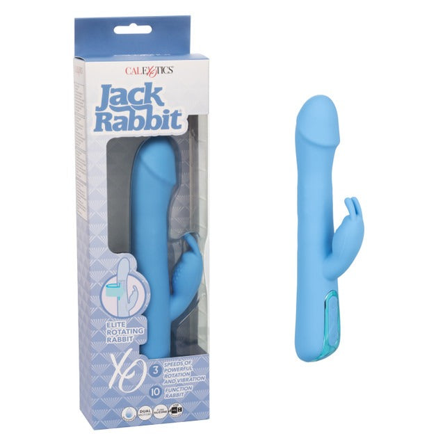 Jack Rabbit Elite Rotating Rabbit Vibrator - Blue